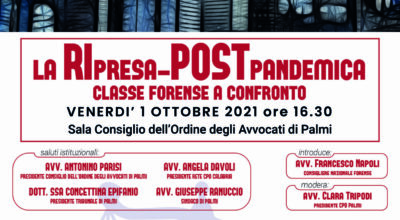 La Ripresa Post-Pandemica. Classe Forense a confronto